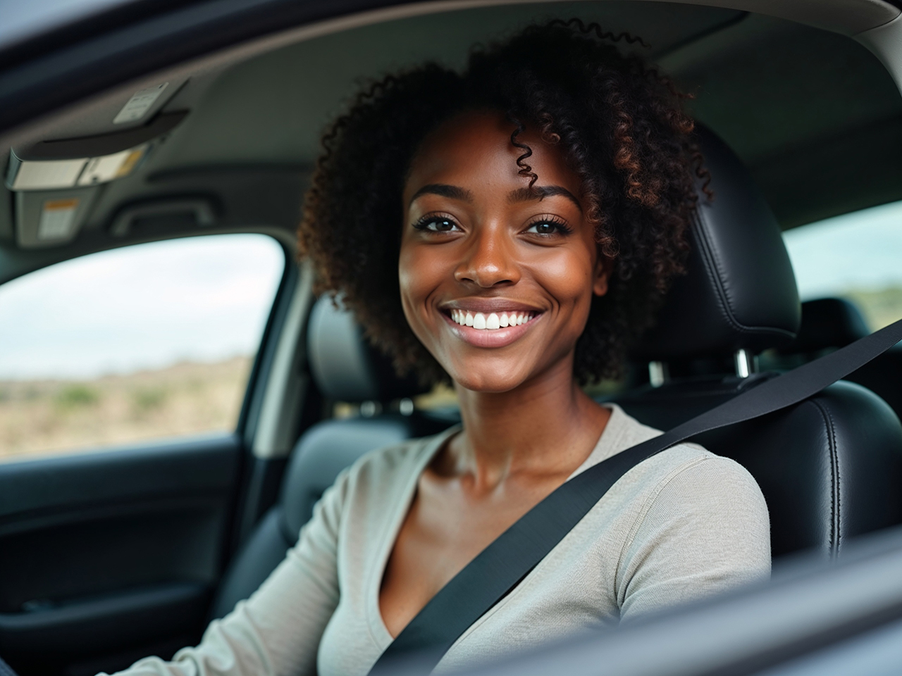 a-smiling-woman-with-curly-hair-sits-in-the-drivers-seat-of-a-car