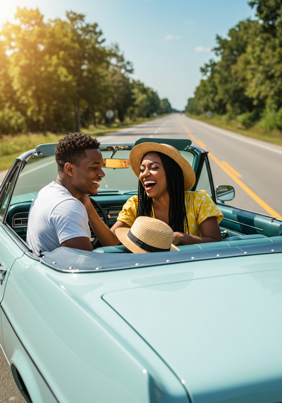 happy-couple-on-a-open-roof-car