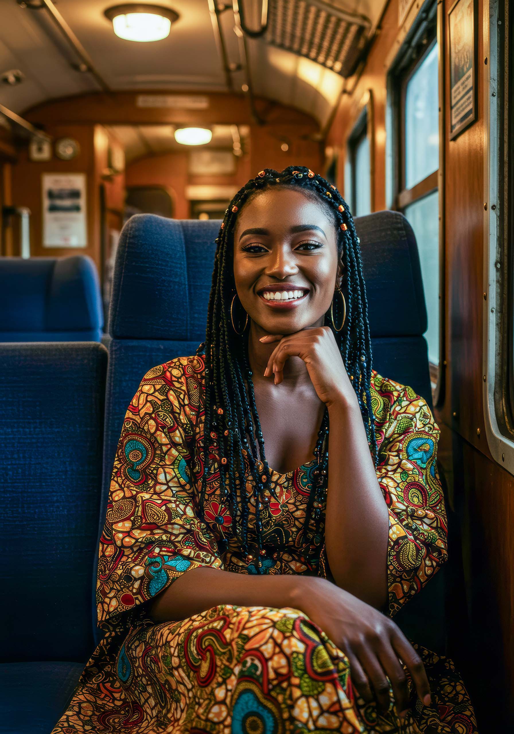 a-beautiful-african-woman-in-a-train