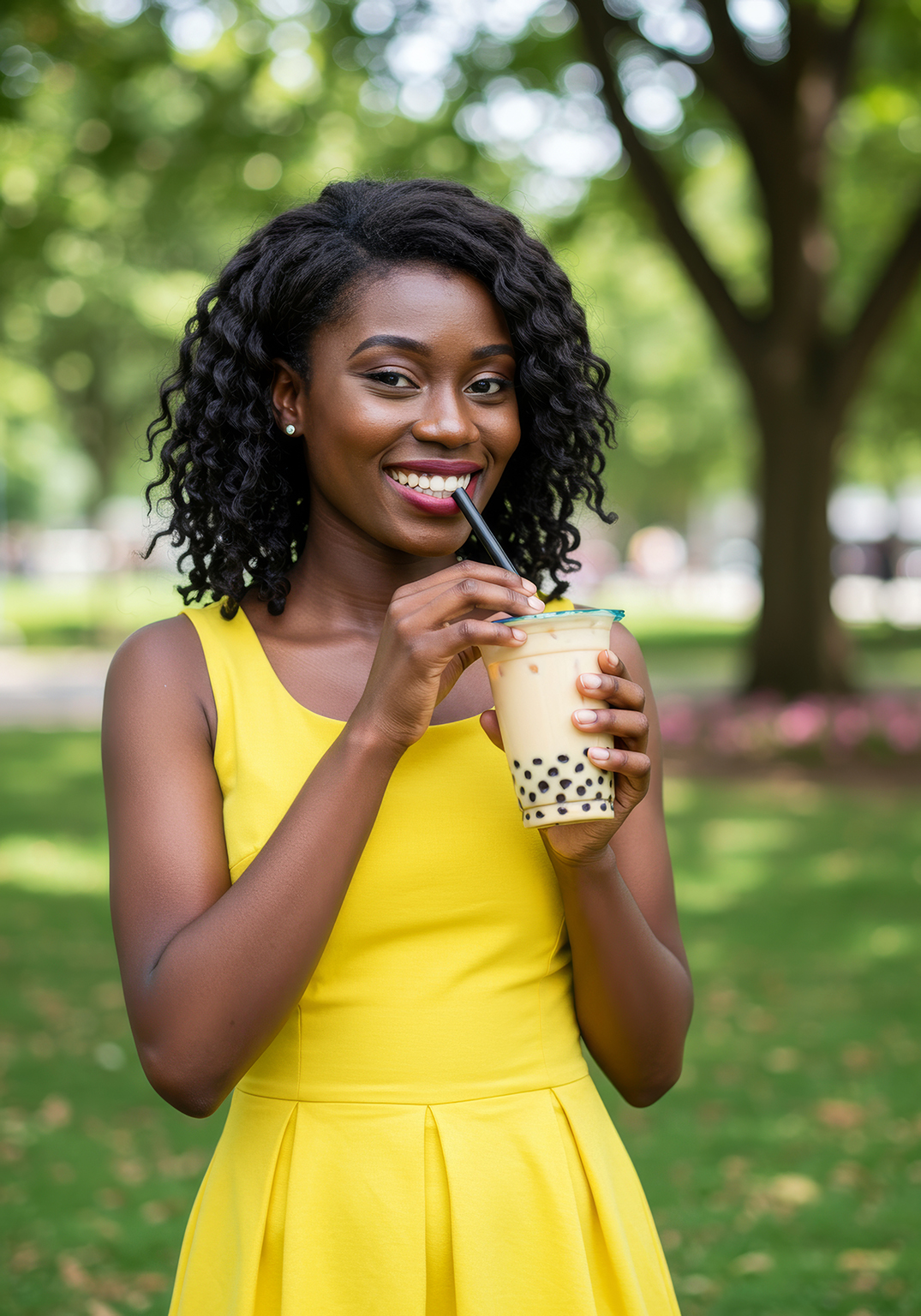 young-african-enjoy-drinking-boba-milk-tea