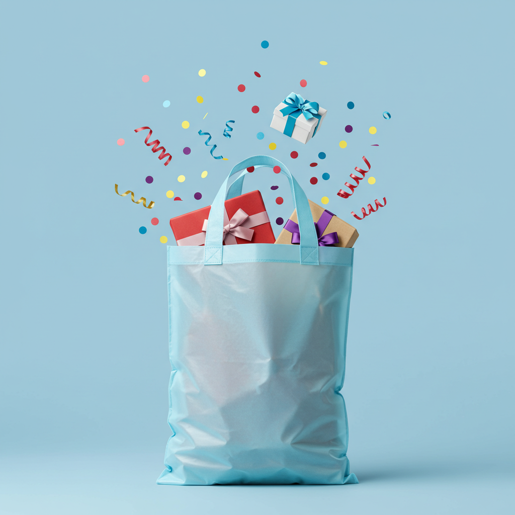 plastic-grocery-bag-with-surprise-products-coming-out-gift-wrapped
